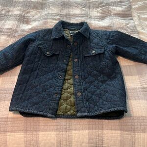 Boys denim quilted jacket